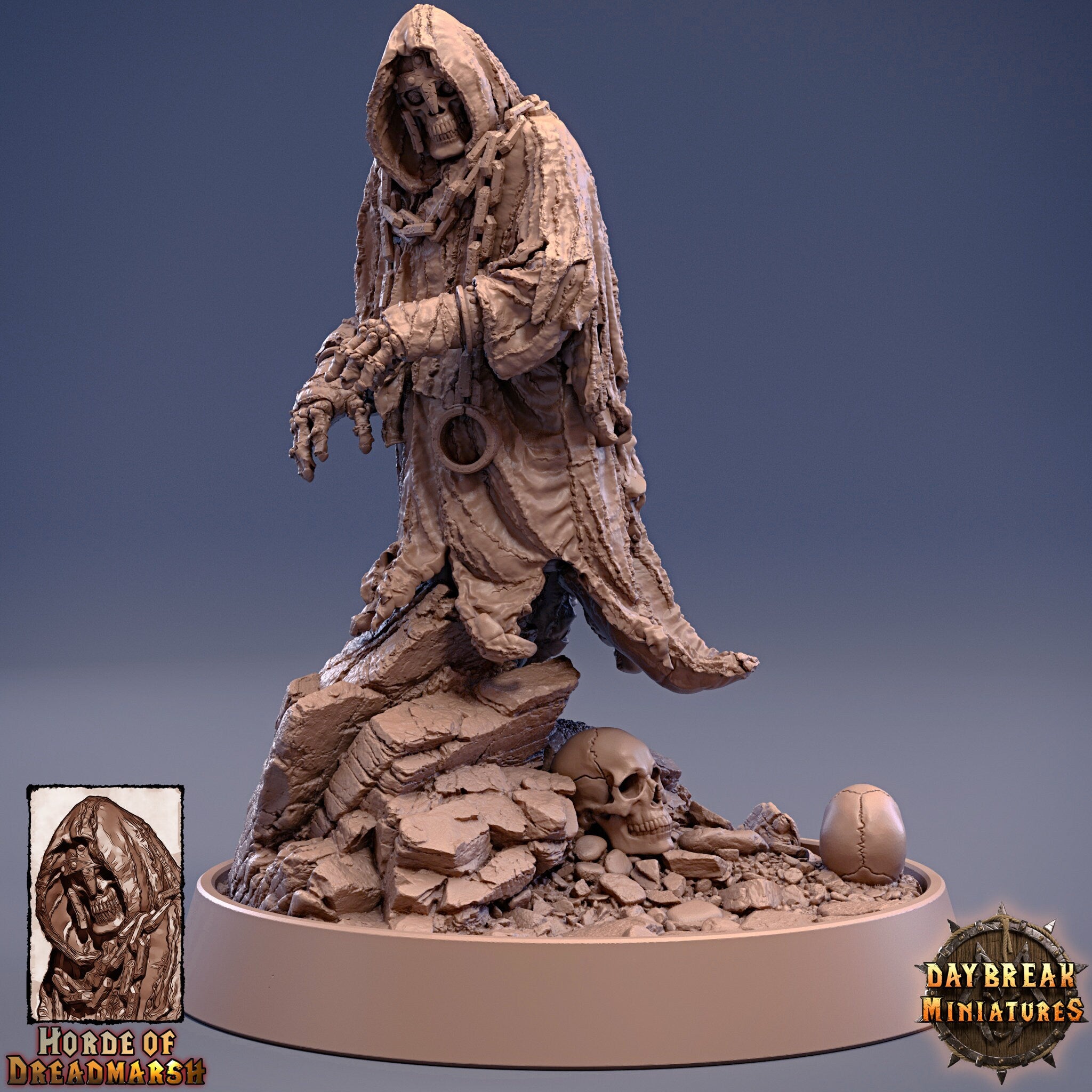 Undead - The Dust Monk of Dreadmarsh, The Unliving Horde of Dreadmarsh, daybreak miniatures, daybreak miniatures