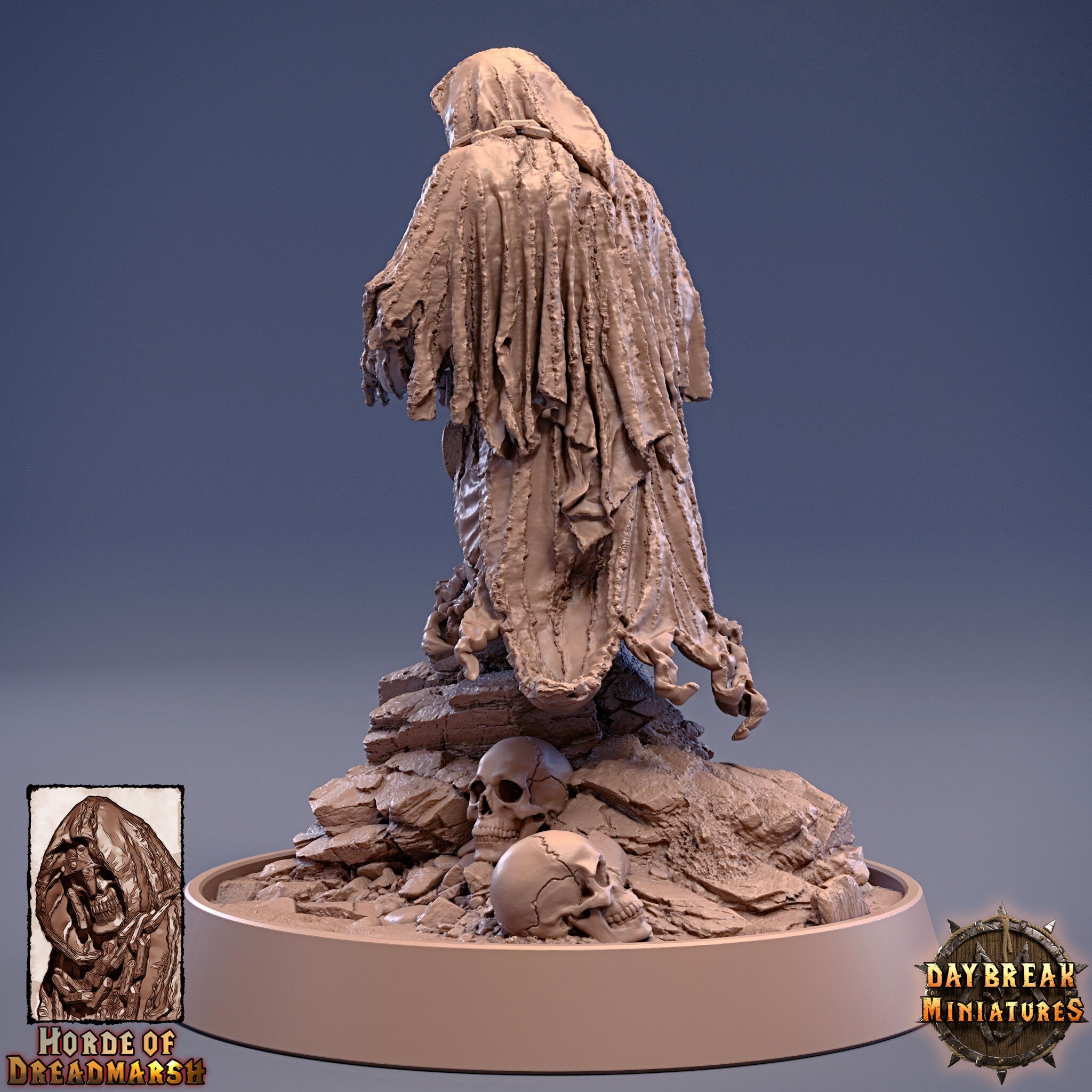 Undead - The Dust Monk of Dreadmarsh, The Unliving Horde of Dreadmarsh, daybreak miniatures, daybreak miniatures