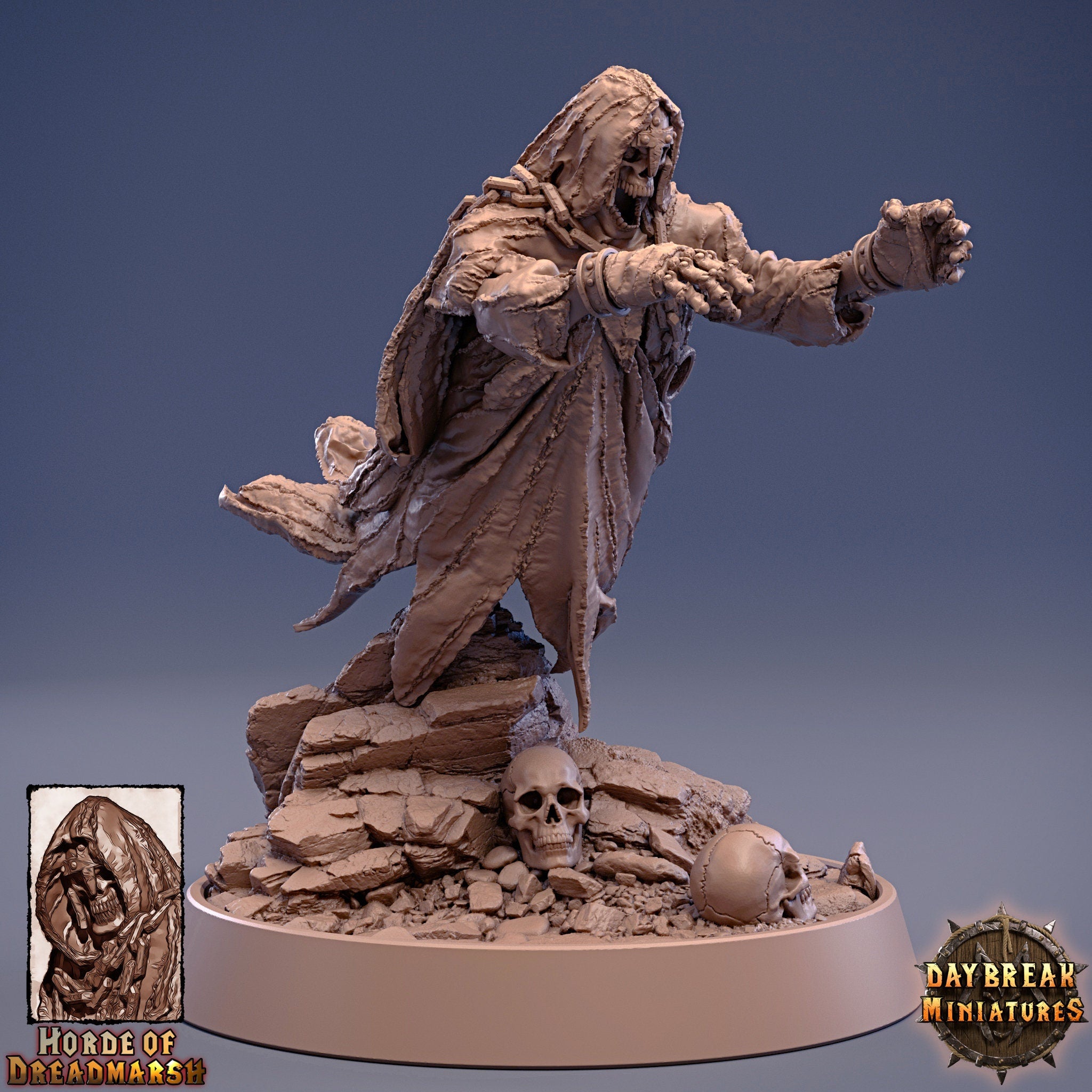 Undead - The White Strangler of Dreadmarsh, The Unliving Horde of Dreadmarsh, daybreak miniatures, daybreak miniatures