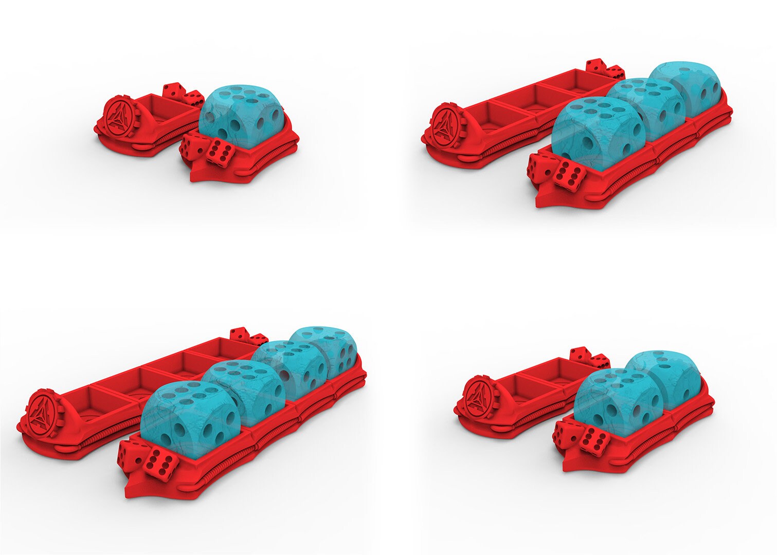 Wundtracker Proxywars, Brettspielzubehör, D20, D12, D6 verwendbar für Kriegsspiele