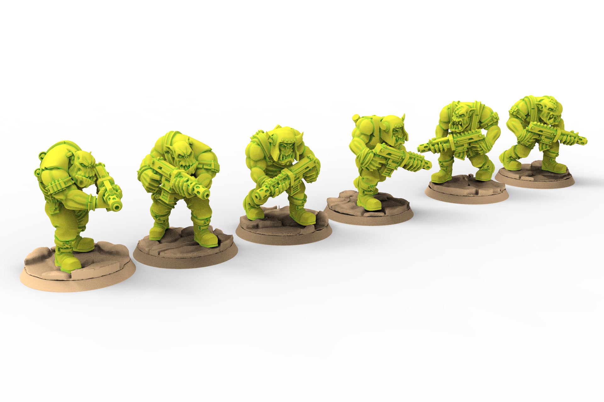 Green Skin - Orc Marauders Shooter Monopose Pack