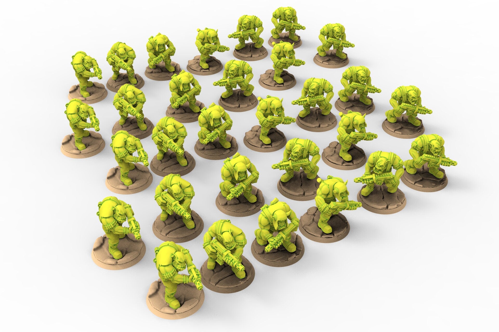 Green Skin - Orc Marauders Shooter Monopose Pack