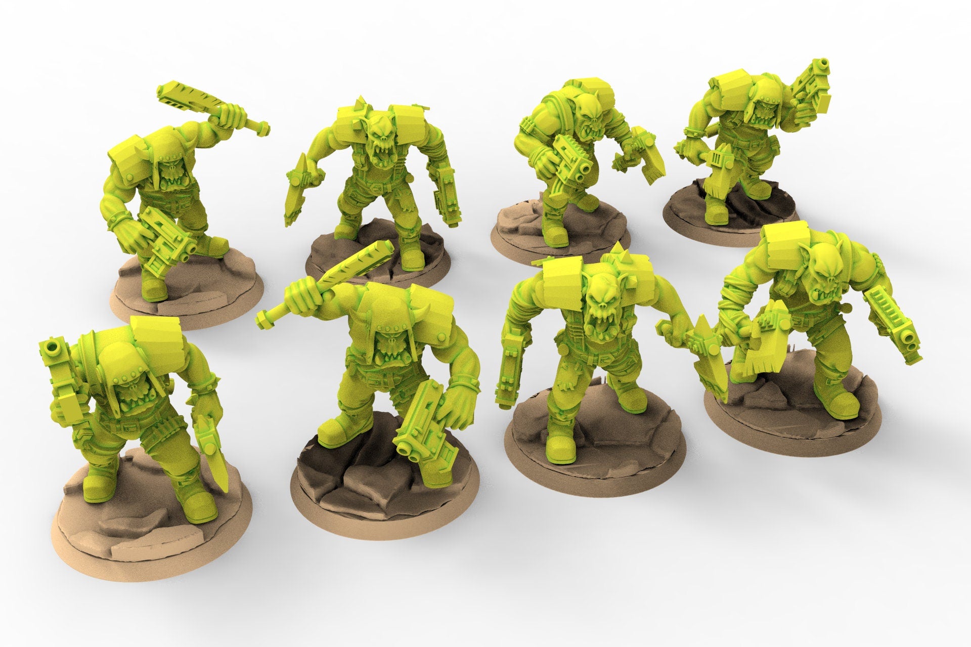 Green Skin - Orc Marauders Monopose Pack