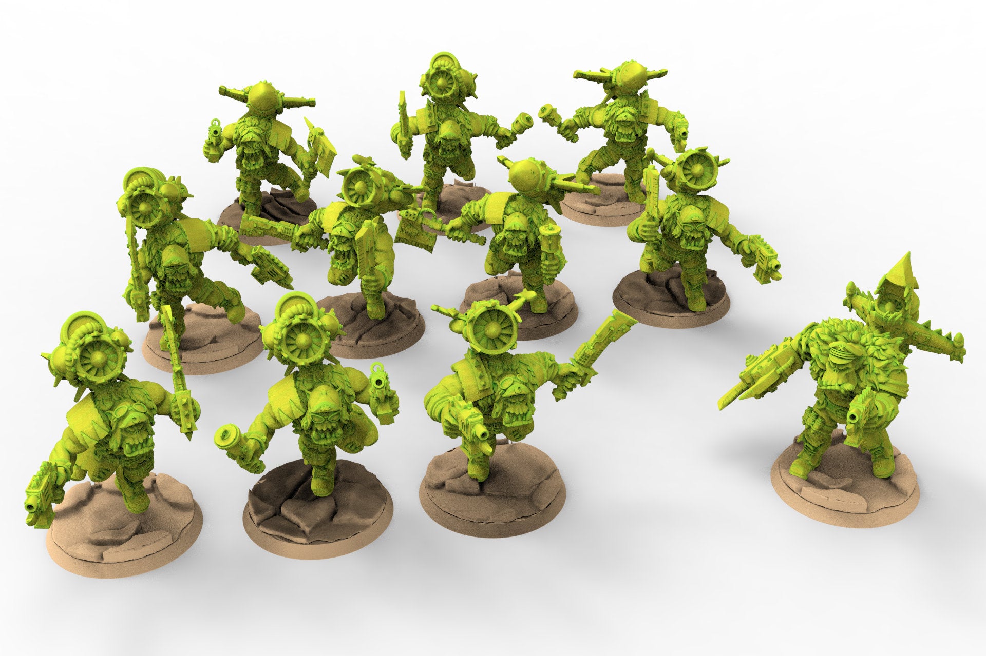 Green Skin - Orc Jetpack Ladz Modular Kit