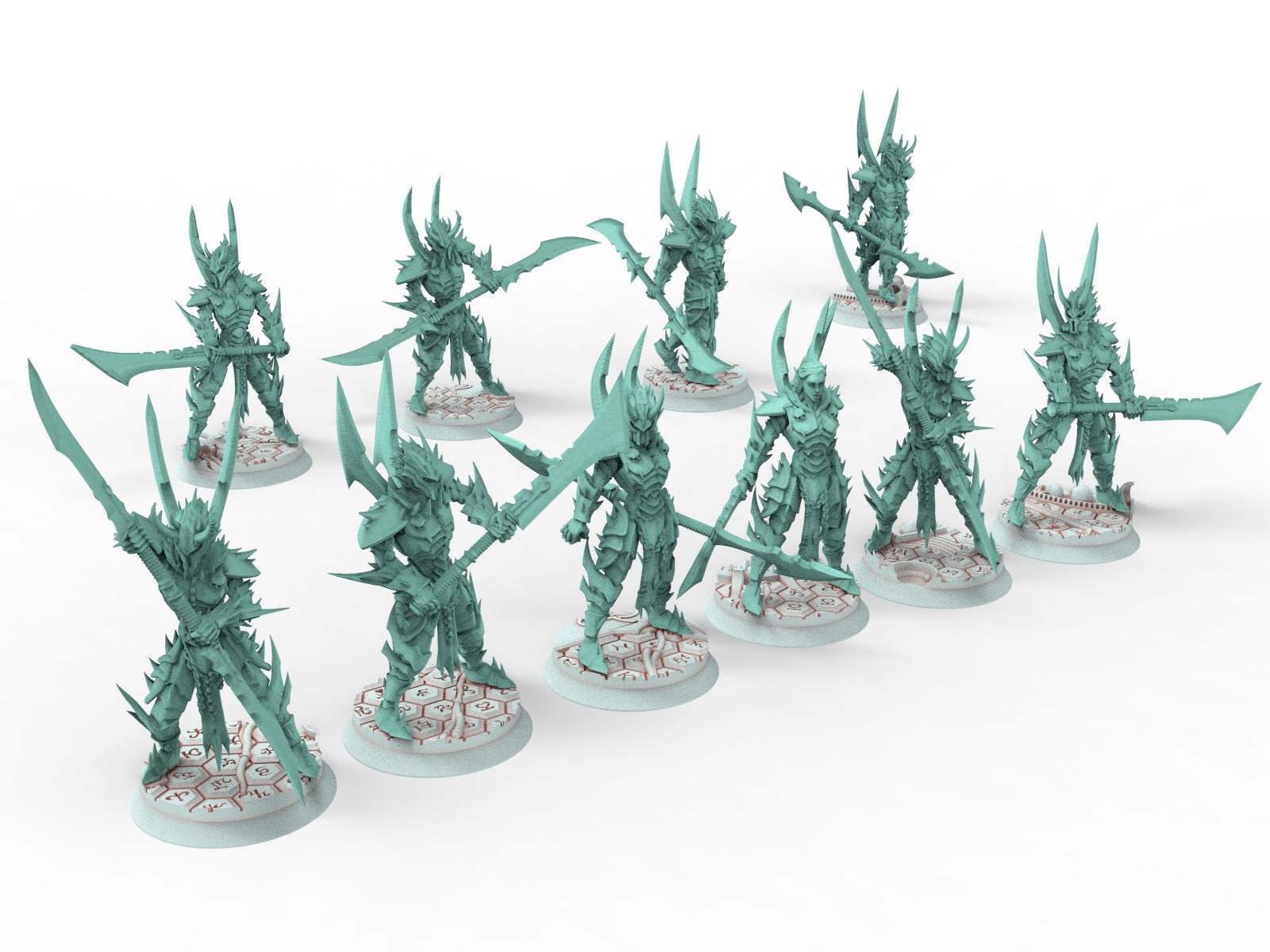 Dark City - Personal Guards Mercenary Temple warriors Dark eldar drow 