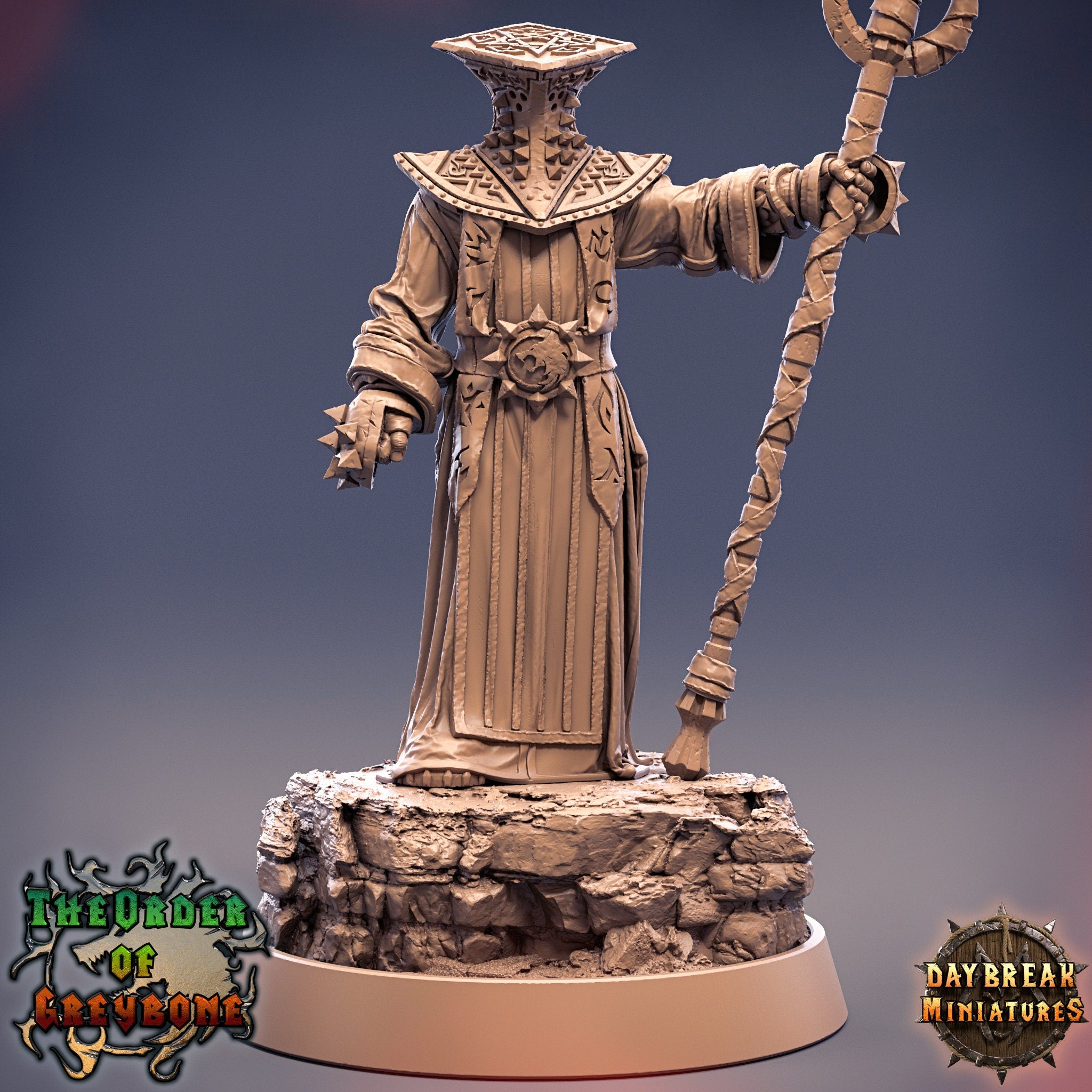 Wild hunters - Arch Mage Coronus, The Order of Greybone, daybreak miniatures
