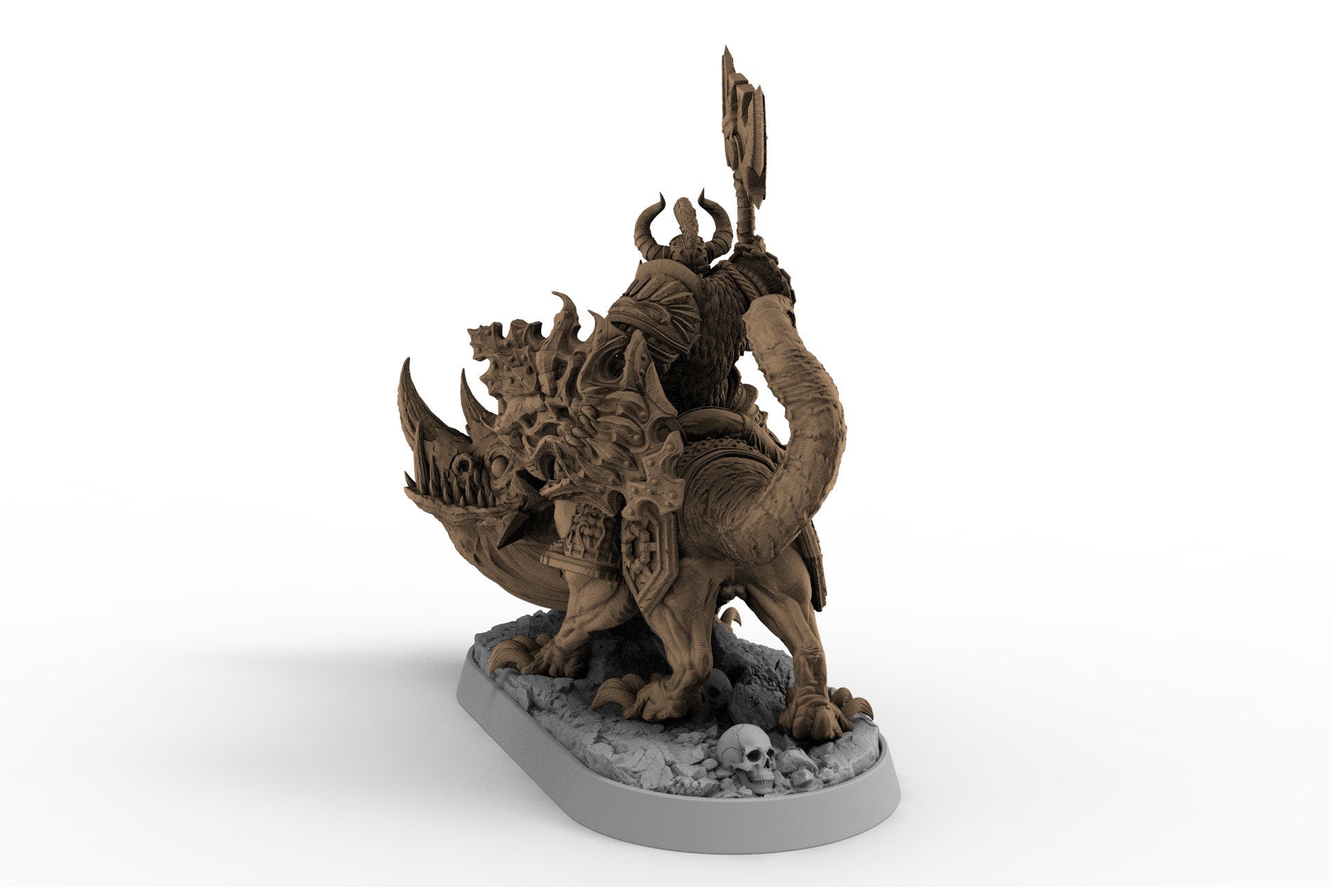 Wild hunters - Grand Duke Anton Liechtengruber on Horned Wolf, The Order of Greybone, daybreak miniatures