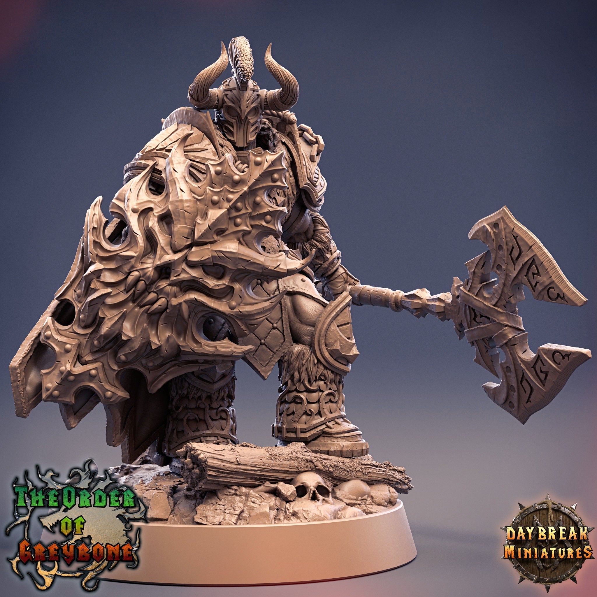 Wild hunters - Marius Heartcleaver, The Order of Greybone, daybreak miniatures