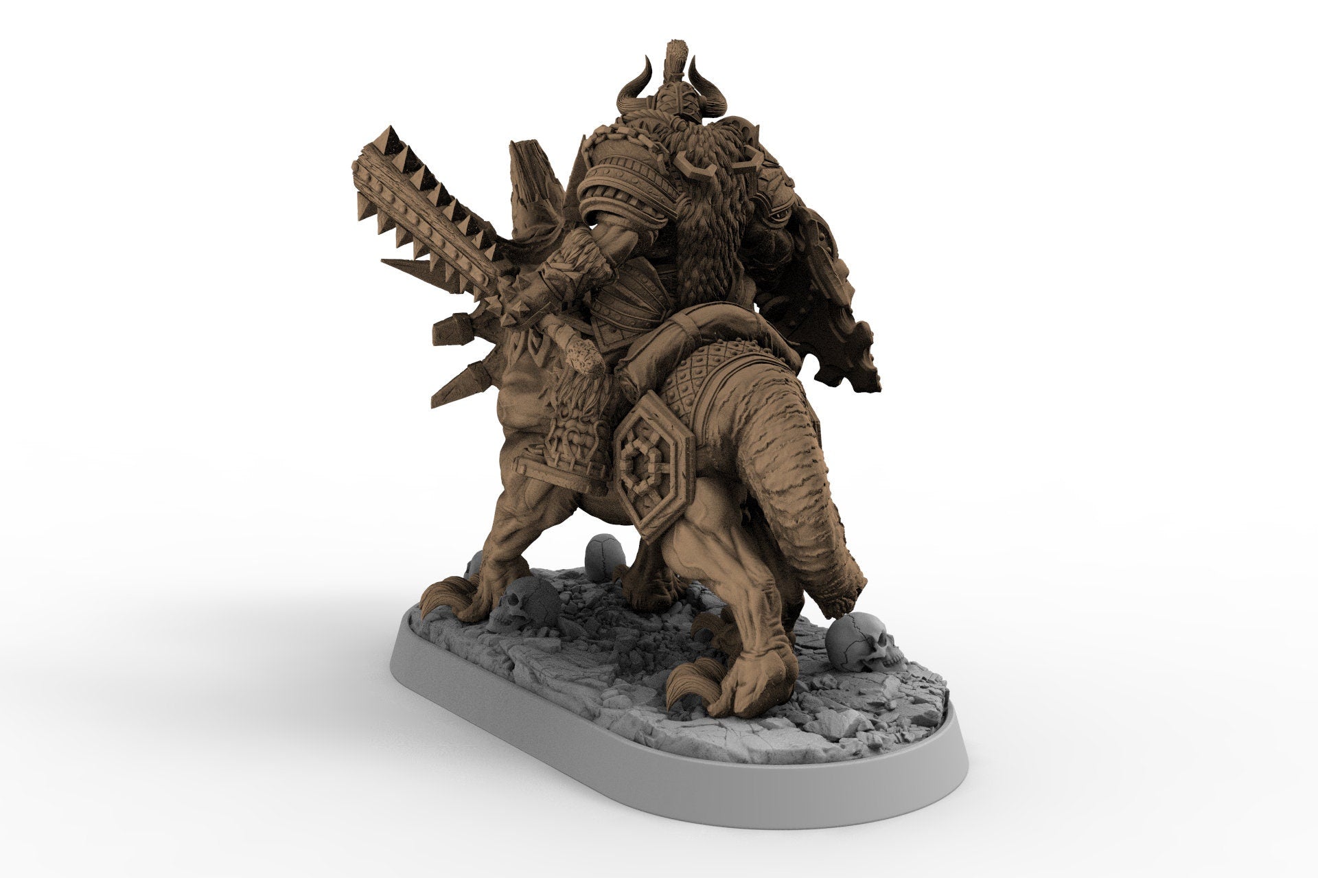 Wild hunters - Mattias von Derwent on Horned Wolf, The Order of Greybone, daybreak miniatures