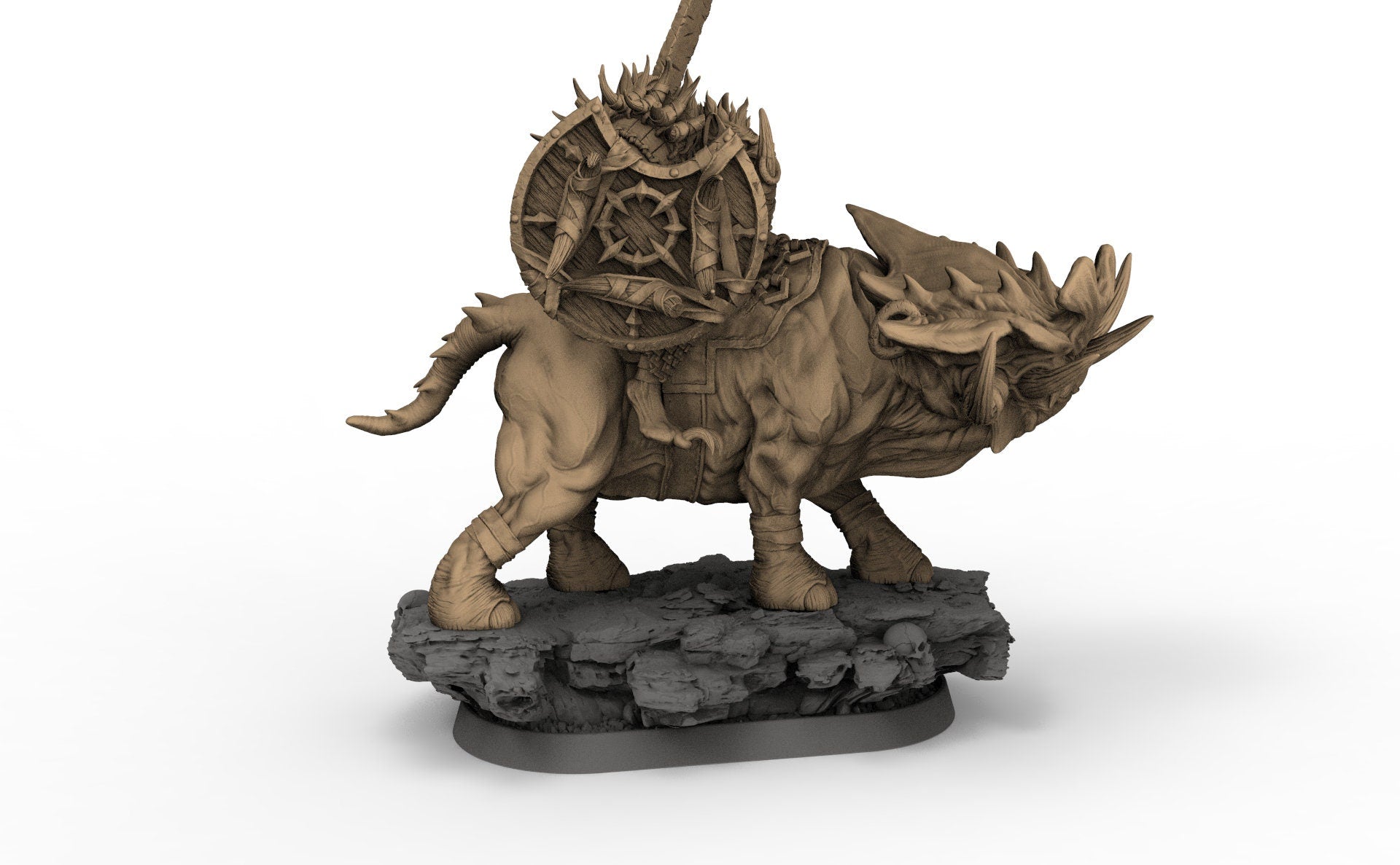 Gleesh on Grinderwulf, The Gnolls of Blood Forest, daybreak miniatures