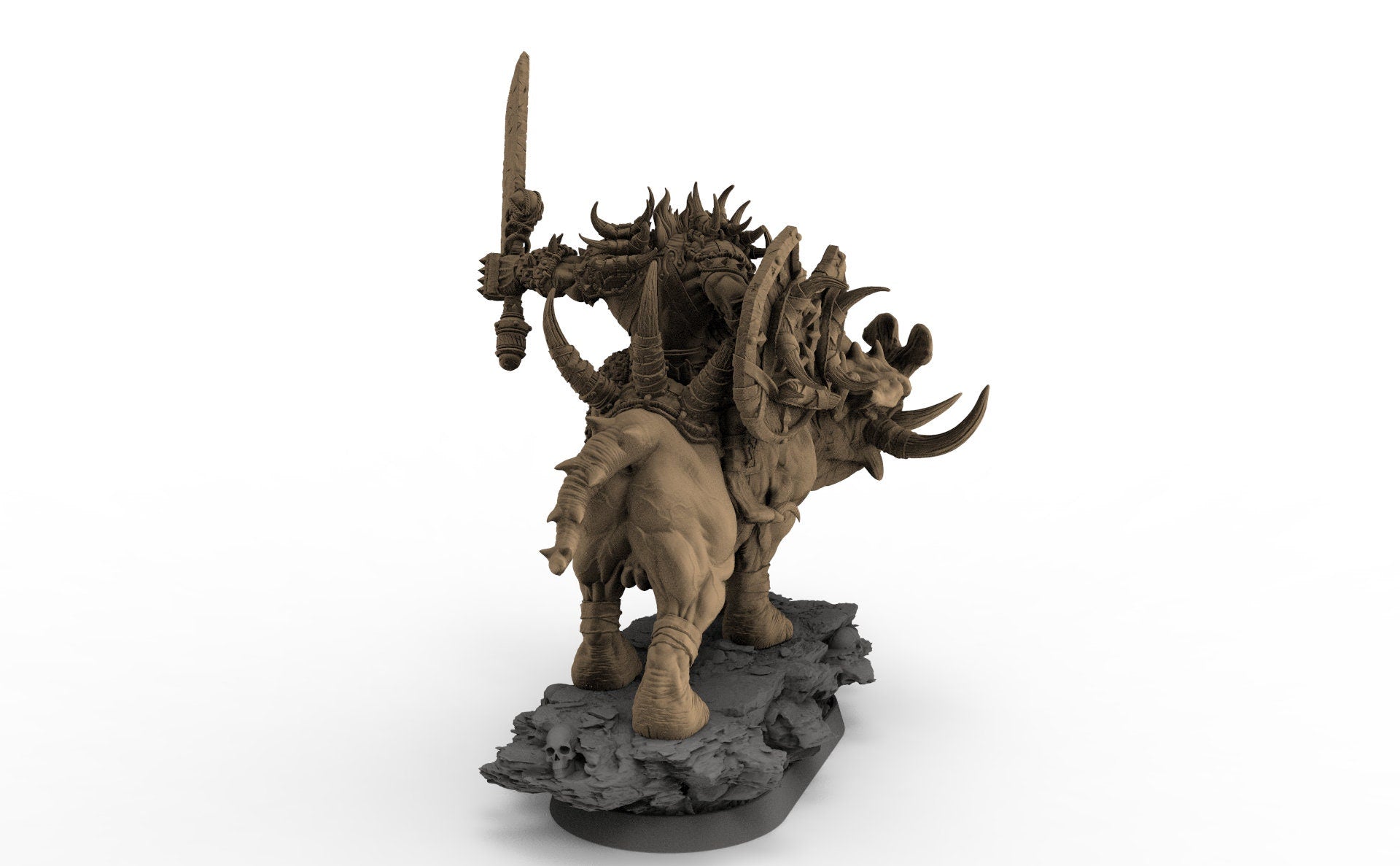 Gleesh on Grinderwulf, The Gnolls of Blood Forest, daybreak miniatures