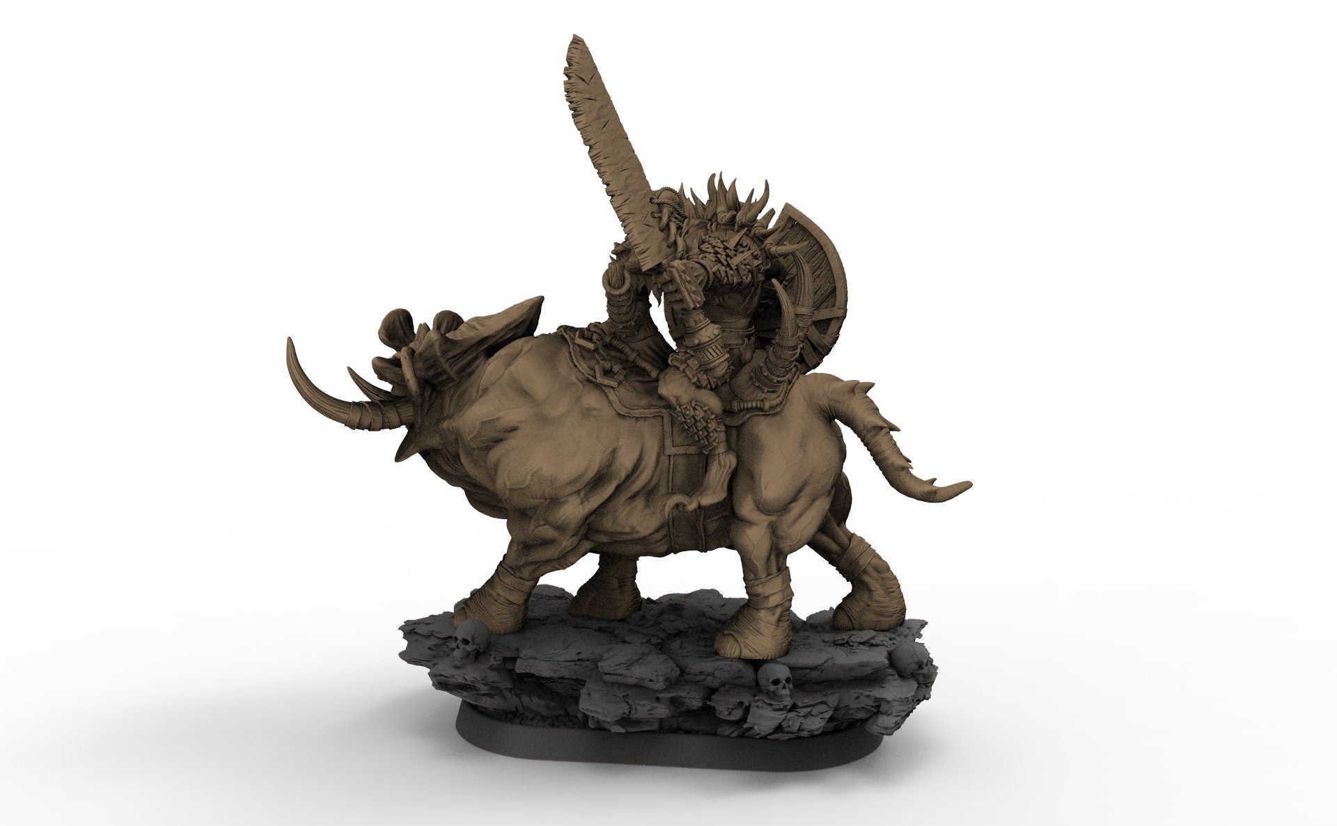 Gleesh on Grinderwulf, The Gnolls of Blood Forest, daybreak miniatures