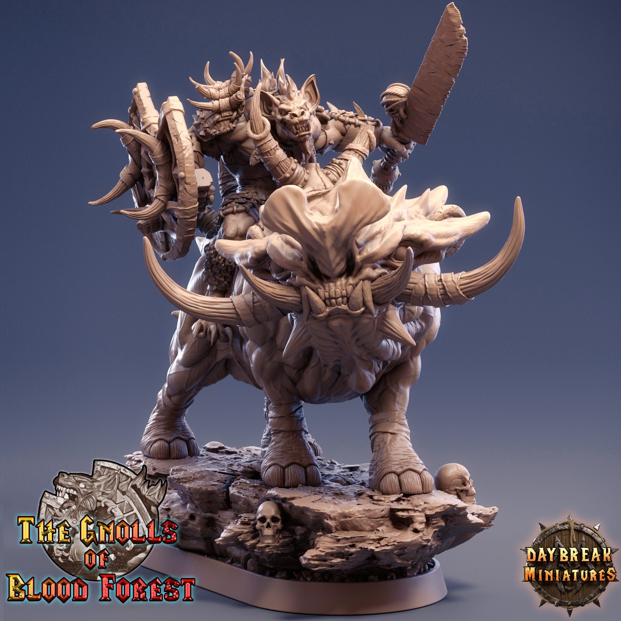 Gleesh über Grinderwulf, Die Gnolls des Blutwalds, Daybreak Miniatures