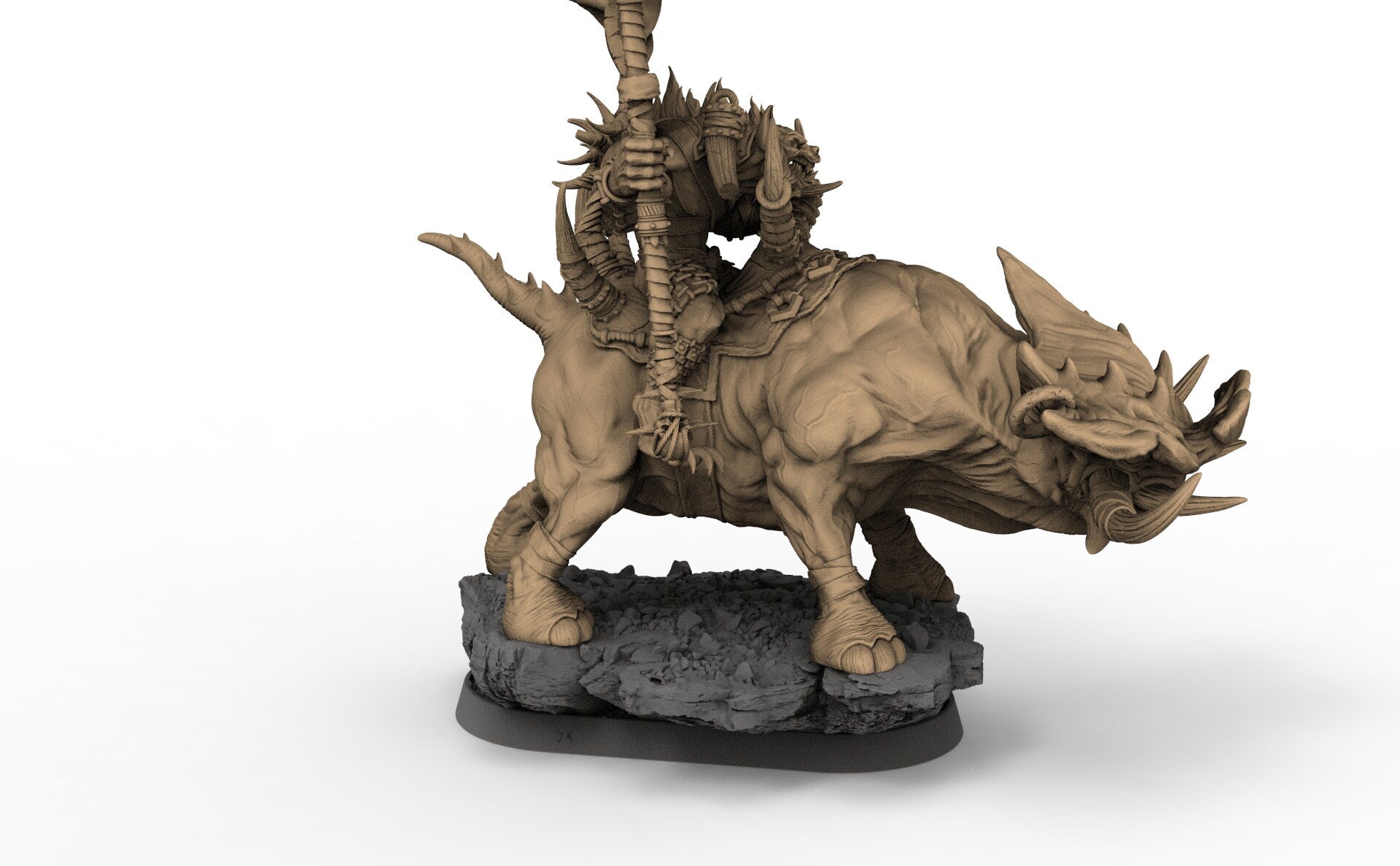 Uglo Cree on Grinderwulf, The Gnolls of Blood Forest, daybreak miniatures