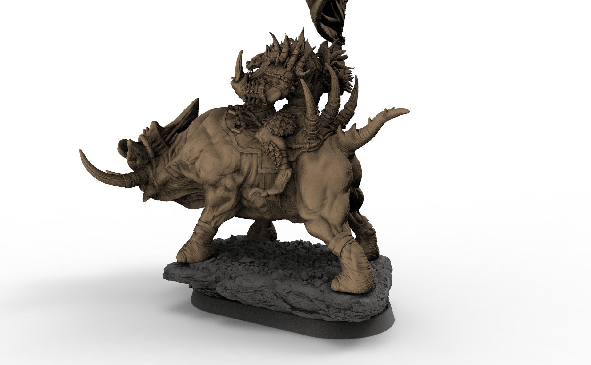 Uglo Cree on Grinderwulf, The Gnolls of Blood Forest, daybreak miniatures