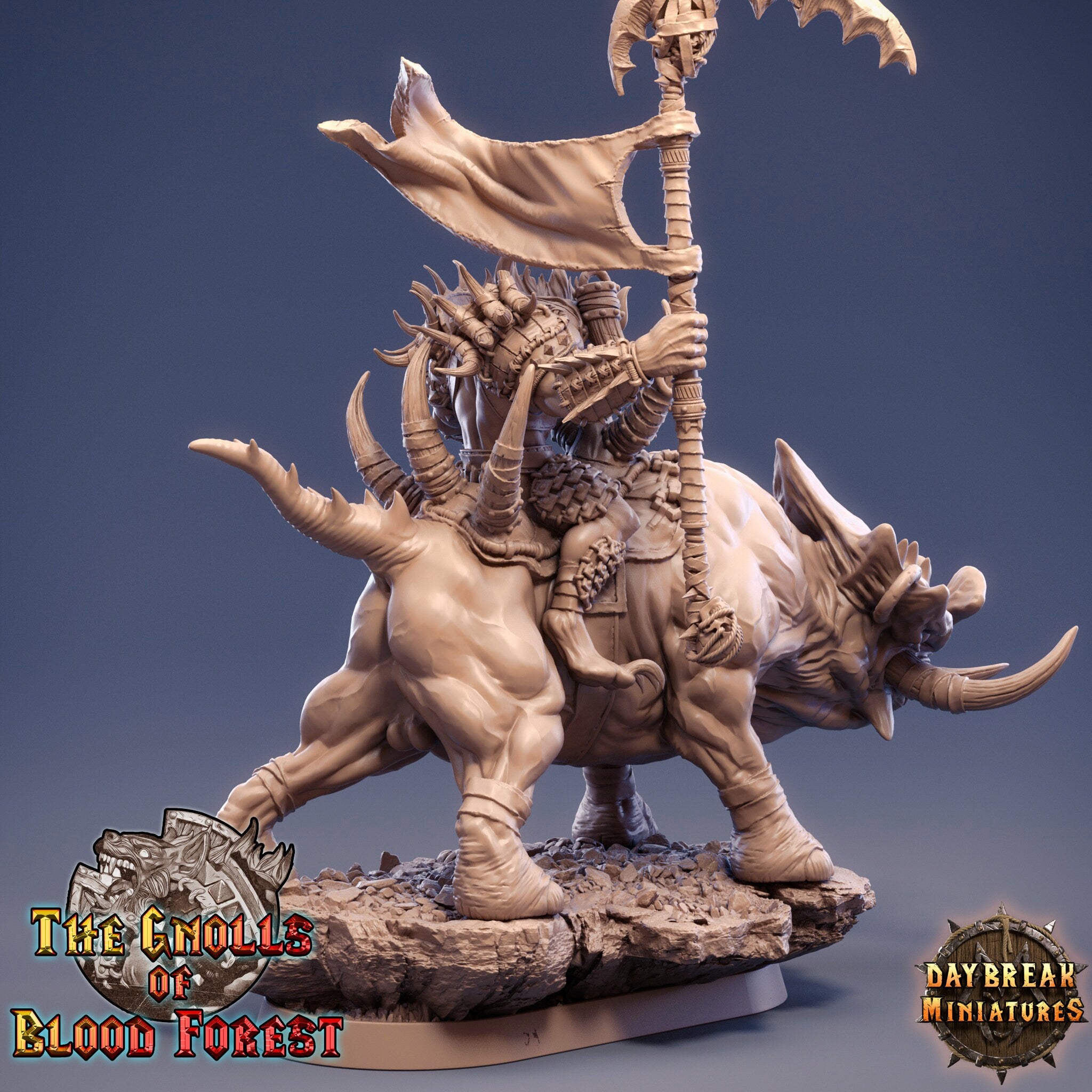 Uglo Cree on Grinderwulf, The Gnolls of Blood Forest, daybreak miniatures
