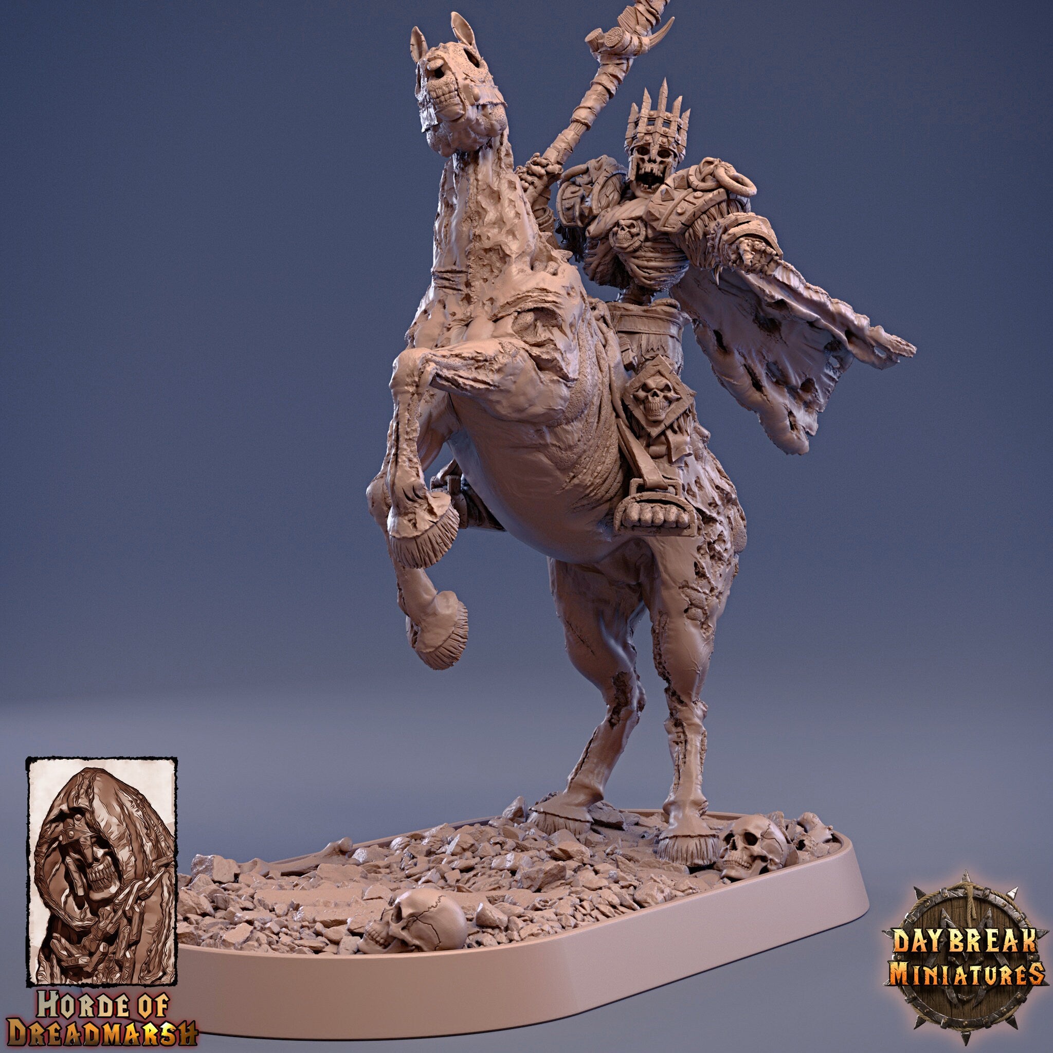 Undead - Pale King Arden, The Unliving Horde of Dreadmarsh, daybreak miniatures, daybreak miniatures