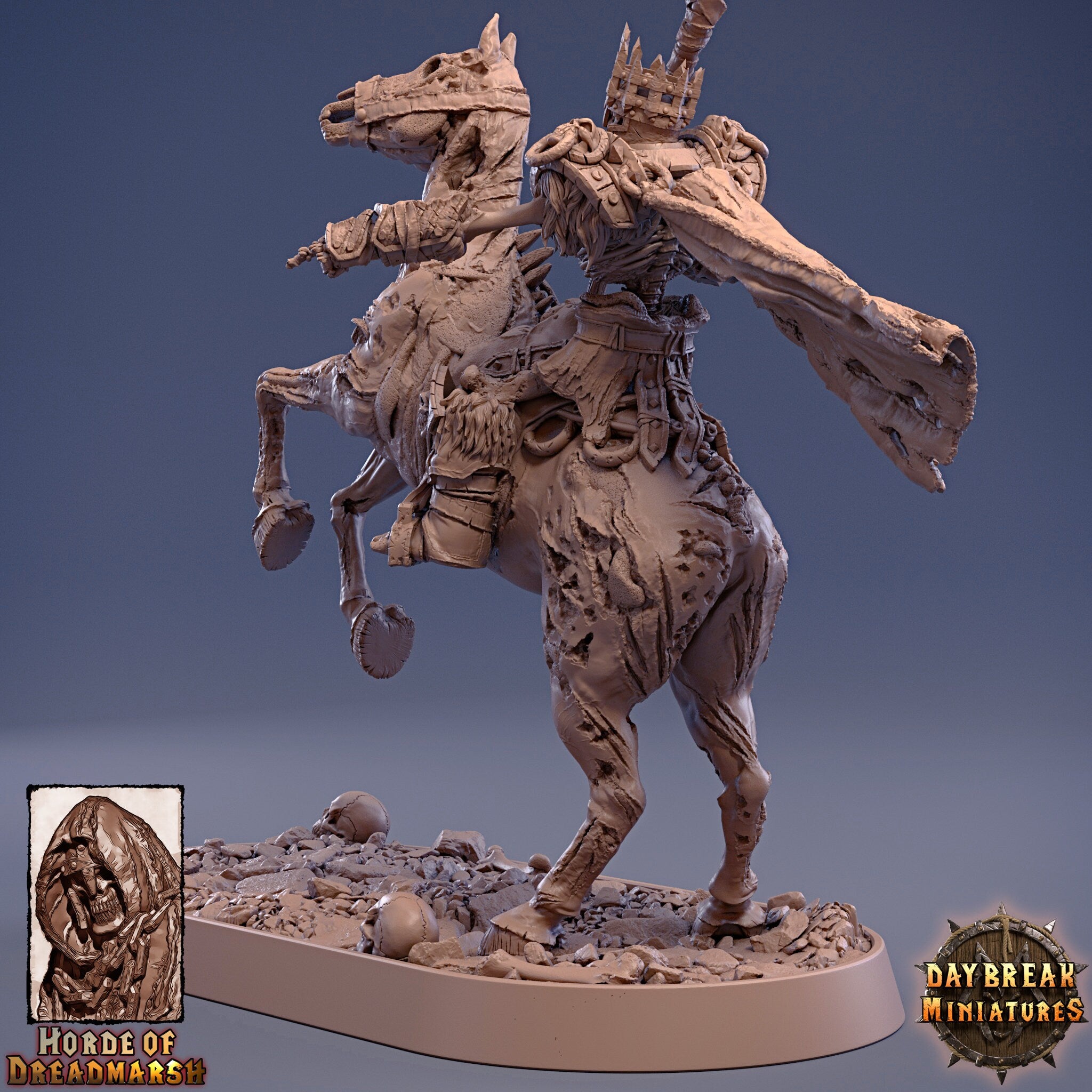 Undead - Pale King Arden, The Unliving Horde of Dreadmarsh, daybreak miniatures, daybreak miniatures