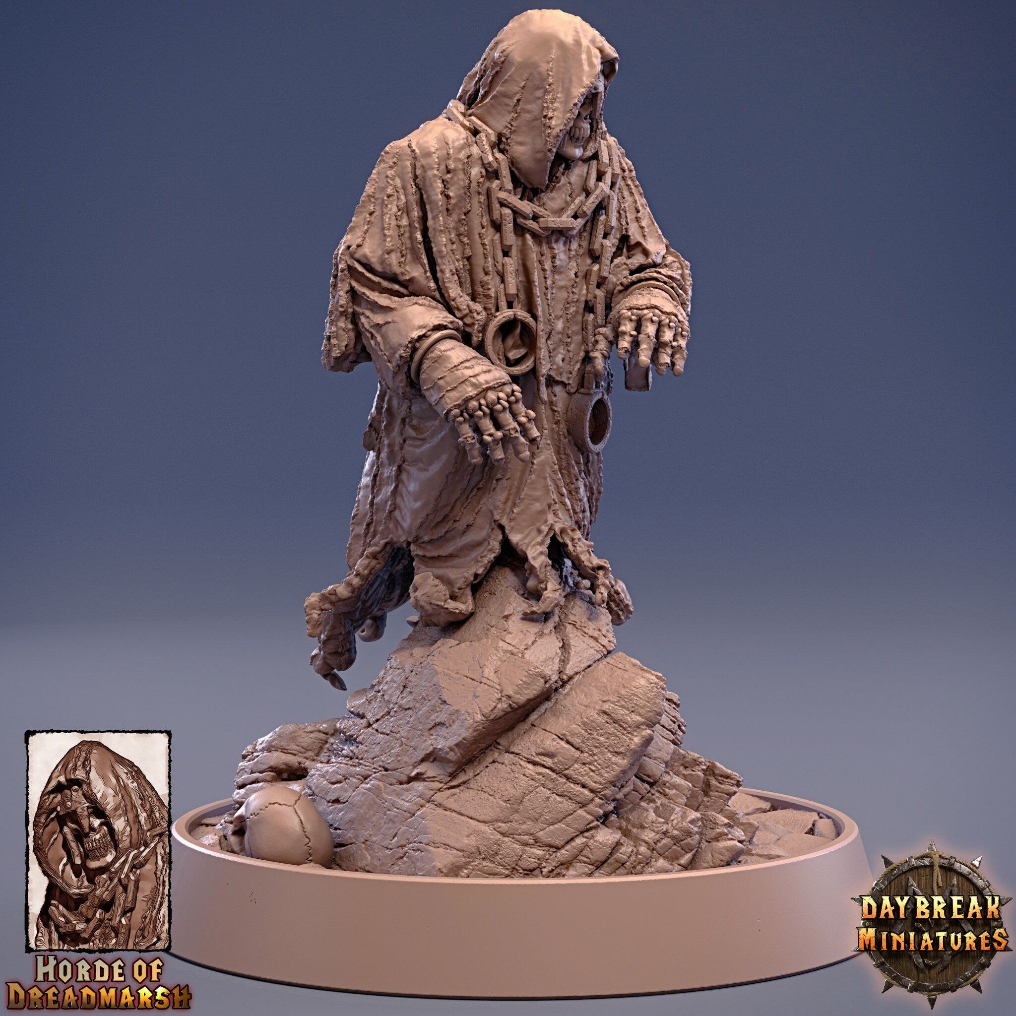 Undead - The Dust Monk of Dreadmarsh, The Unliving Horde of Dreadmarsh, daybreak miniatures, daybreak miniatures