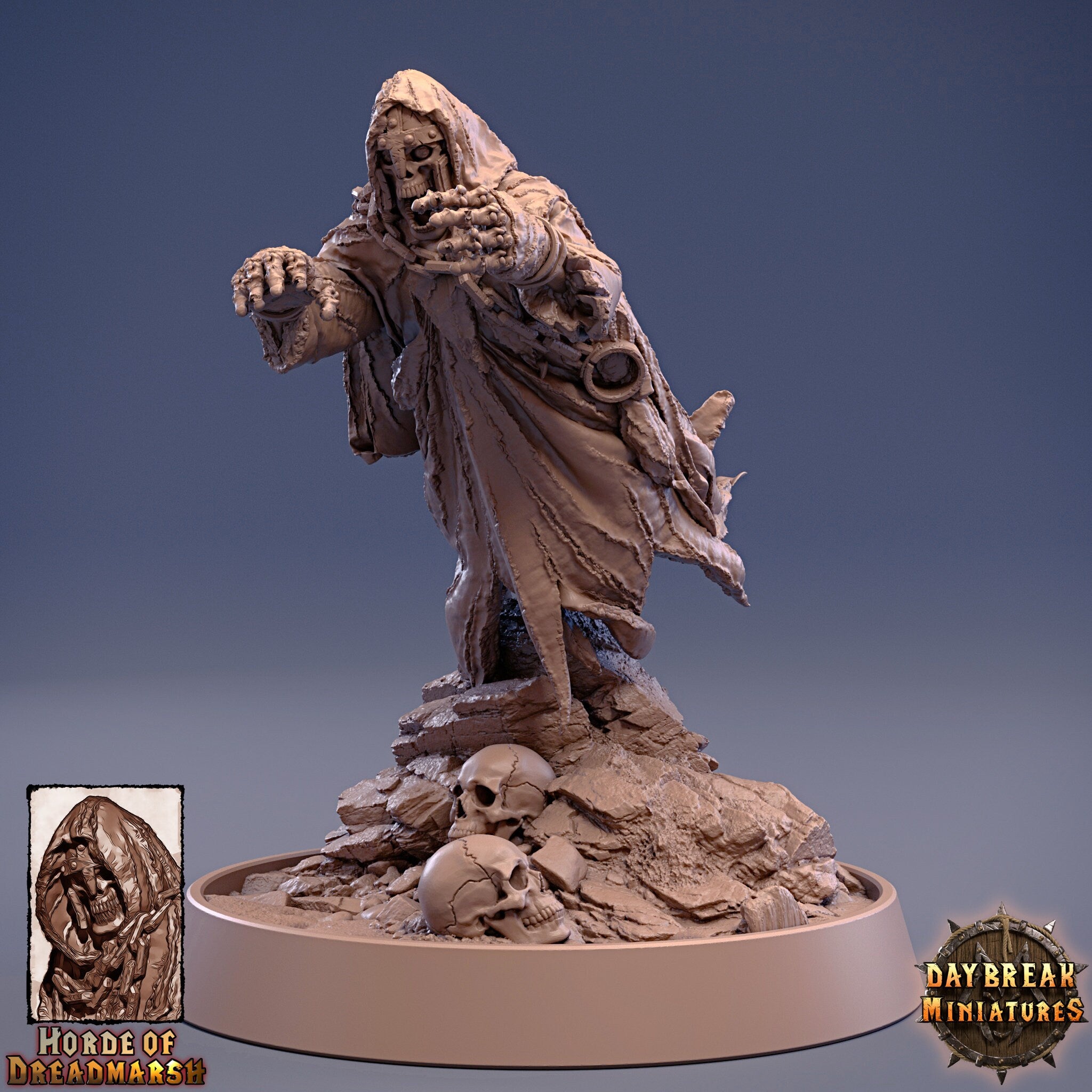 Undead - The White Strangler of Dreadmarsh, The Unliving Horde of Dreadmarsh, daybreak miniatures, daybreak miniatures