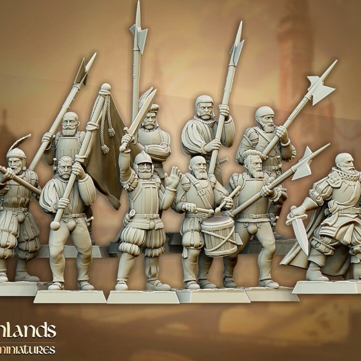 Imperial Fantasy - Halberdier Imperial troops 