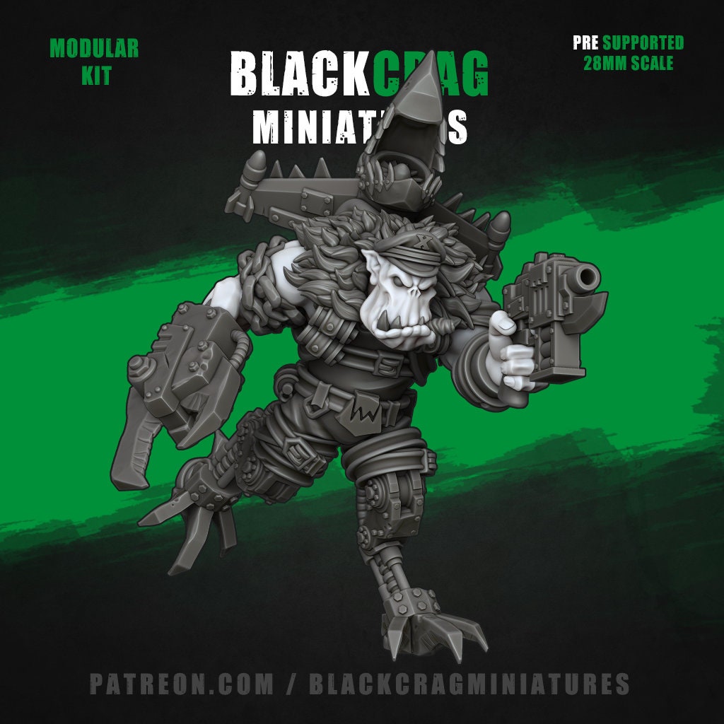 Green Skin - Big Boss Orc Jetpack Ladz Modular Kit