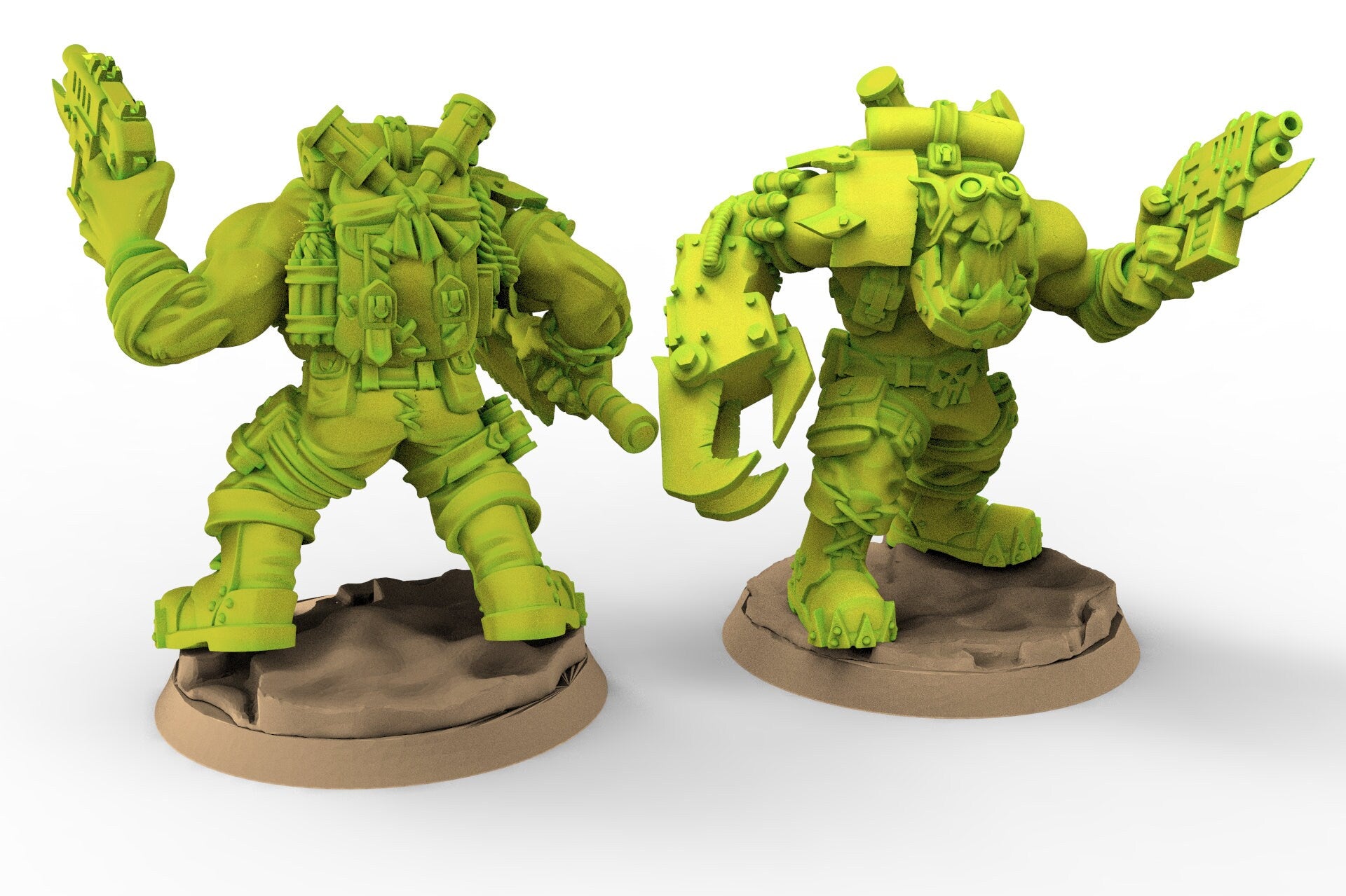 Green Skin - Orc Marauders Shooter Monopose Pack
