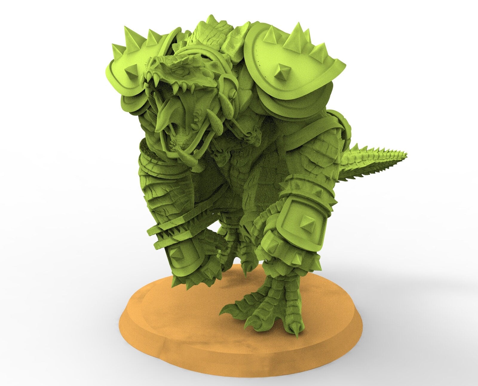 Lost temple - Caiman large player Leader lizardmen usable for Blood Bowl