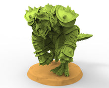 Load image into Gallery viewer, Lost temple - Caiman large player Leader lizardmen usable for Blood Bowl
