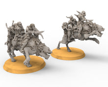 Load image into Gallery viewer, Goblin cave - Goblin warg riders marauders warriors with bows and swords
