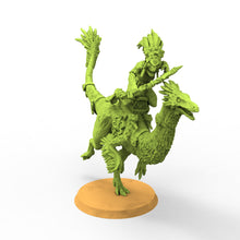 Load image into Gallery viewer, Lost temple - Chamaleon Riders lizardmen from the East usable for Oldhammer, battle, king of wars, 9th age
