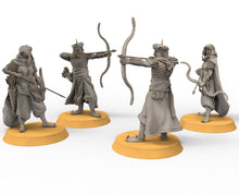 Load image into Gallery viewer, Harad - Desert warriors, Eastern men bow, Berber nomads, Harad Bedouin Arabs Sarazins miniatures for wargame D&amp;D, Lotr...
