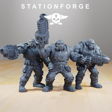 Load image into Gallery viewer, National Guard - Guerrillas, mechanized infantry, post apocalyptic empire, usable for tabletop wargame.
