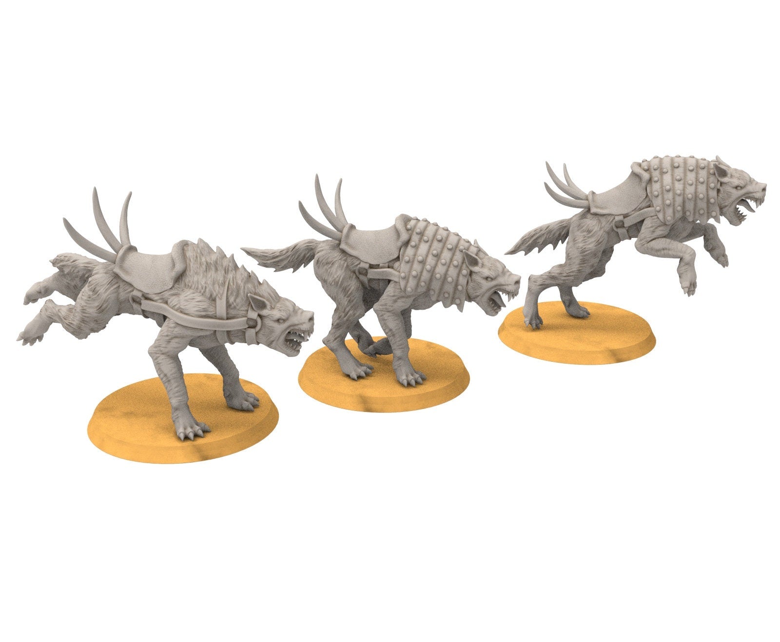 Goblin cave - Goblin warg riders warriors with swords, Dwarf mine, Middle rings miniatures pour wargame D&D, SDA...