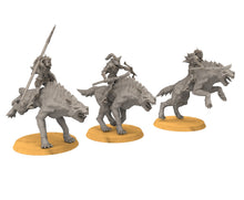 Load image into Gallery viewer, Goblin cave - Goblin warg riders warriors mixed, Dwarf mine, Middle rings miniatures pour wargame D&amp;D, SDA...
