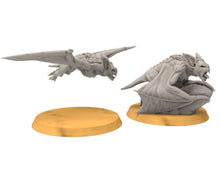 Load image into Gallery viewer, Goblin cave - Giant bat (40mm), Dwarf mine, Middle rings miniatures pour wargame D&amp;D, SDA...
