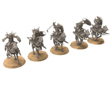 Load image into Gallery viewer, Harad - Jungle Camel riders, far southern tribesmen blowpipe, Berber nomads, Bedouin Arabs Sarazins miniatures for wargame D&amp;D, Lotr...
