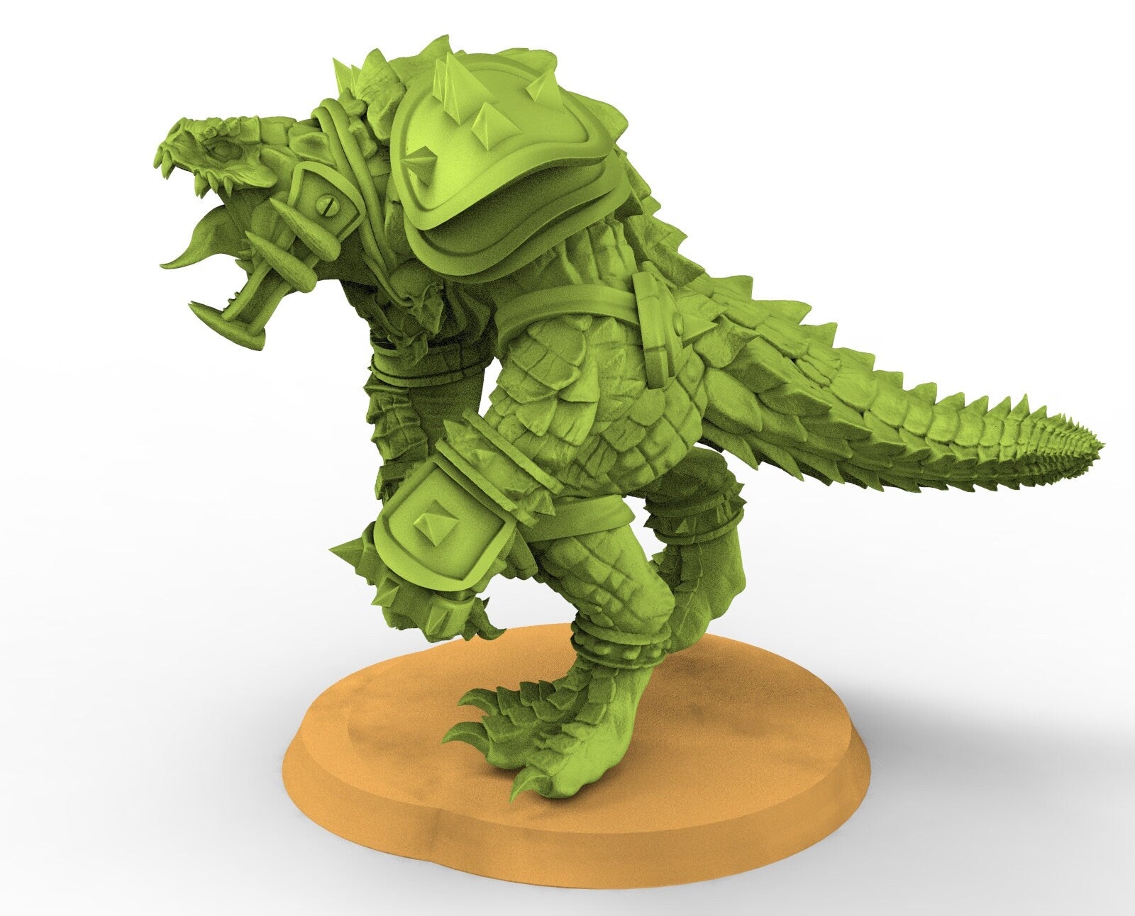 Lost temple - Caiman large player Leader lizardmen usable for Blood Bowl