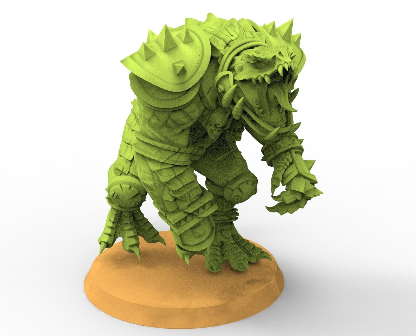 Lost temple - Caiman large player Leader lizardmen usable for Blood Bowl