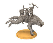 Load image into Gallery viewer, Goblin cave - Goblin warg riders marauders warriors with bows and swords, Dwarf mine, Middle rings miniatures pour wargame D&amp;D, SDA...
