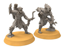 Load image into Gallery viewer, Goblin cave - Goblin warriors with bows, Dwarf mine, Middle rings miniatures pour wargame D&amp;D, SDA...
