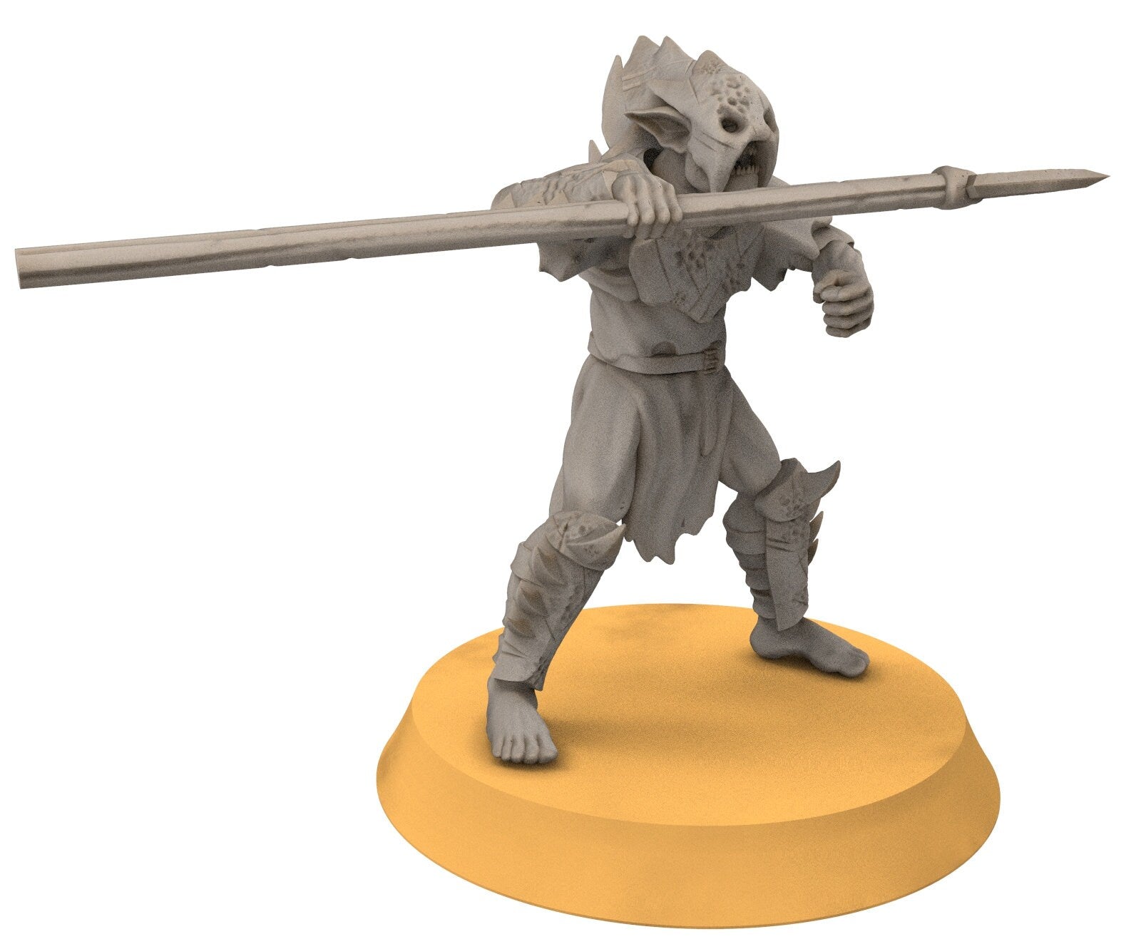 Goblin cave - Goblin warriors with spears, Dwarf mine, Middle rings miniatures pour wargame D&D, SDA...