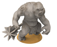 Load image into Gallery viewer, Goblin cave - Tamed cave troll warriors, Dwarf mine, Middle rings miniatures pour wargame D&amp;D, SDA...
