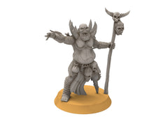 Load image into Gallery viewer, Goblin cave - Forlong Goblin old leader, Dwarf mine, Middle Ring miniatures pour wargame D&amp;D, SDA...
