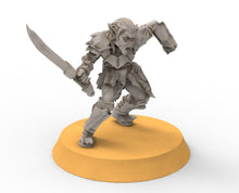 Load image into Gallery viewer, Goblin cave - Goblin warriors with swords bows and spears, Dwarf mine, Middle rings miniatures pour wargame D&amp;D, SDA...
