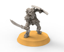 Load image into Gallery viewer, Goblin cave - Goblin warriors with swords bows and spears, Dwarf mine, Middle rings miniatures pour wargame D&amp;D, SDA...

