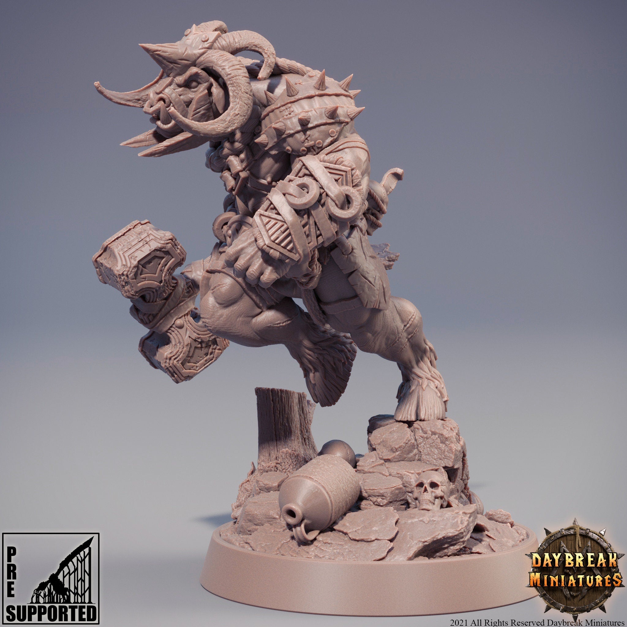 Beastmen - Kraakah, The Rawmen of Haarkanjaka, daybreak miniatures