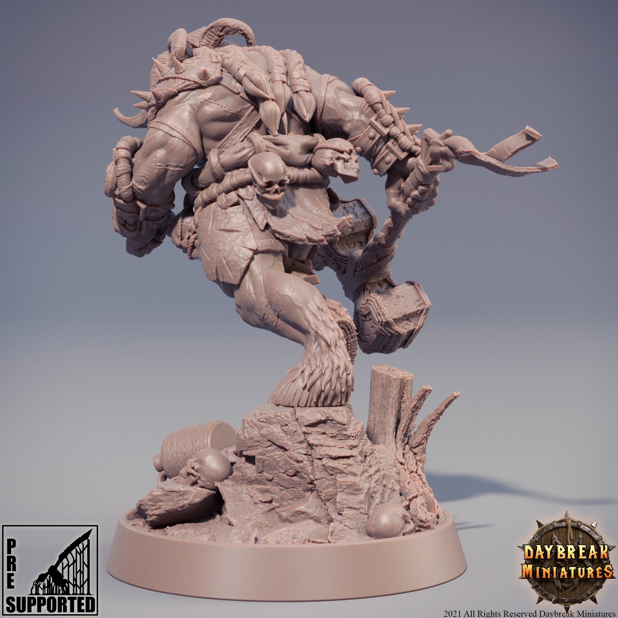 Beastmen - Kraakah, The Rawmen of Haarkanjaka, daybreak miniatures