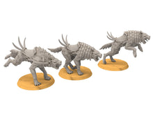 Load image into Gallery viewer, Goblin cave - Tamed Warg wolves, Dwarf mine, Middle rings miniatures pour wargame D&amp;D, SDA...
