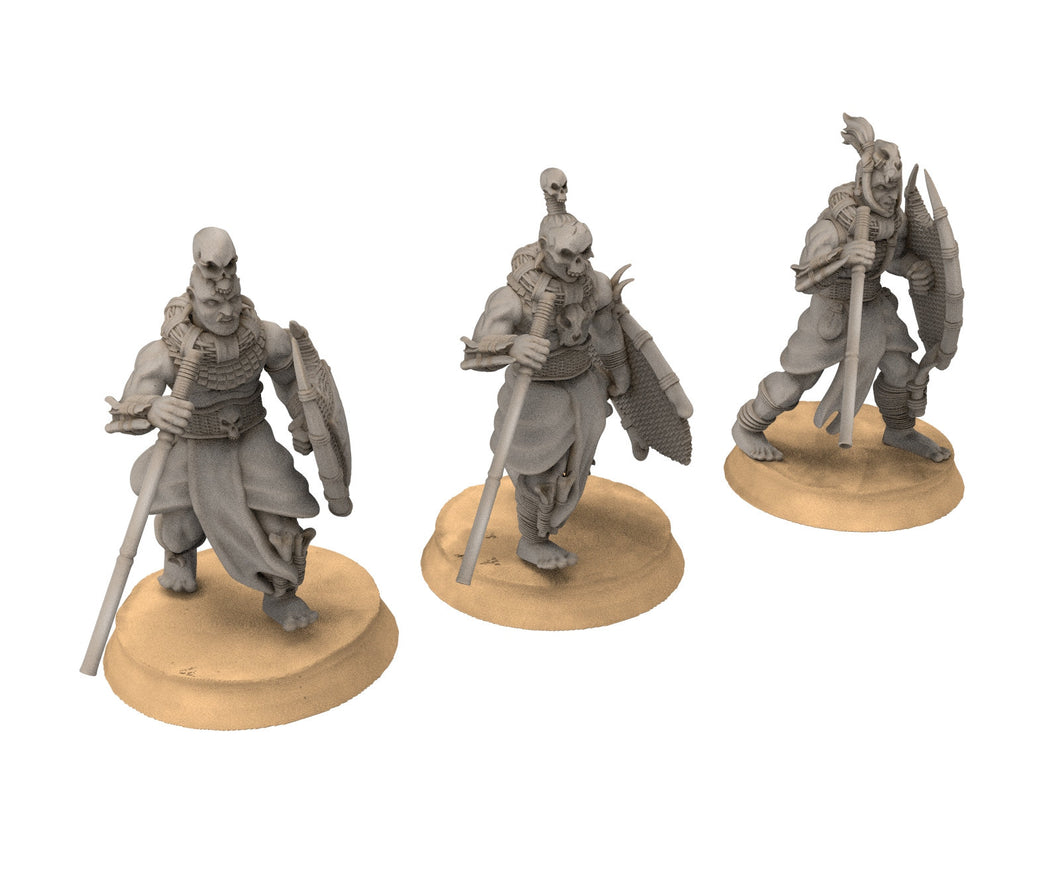 Harad - Jungle warriors, far southern tribesmen blowpipe, Berber nomads, Harad Bedouin Arabs Sarazins miniatures for wargame D&D, Lotr...